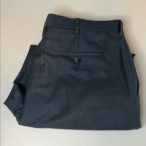 Perry Ellis Flat Front Dress Pant Dark Gray Size 36